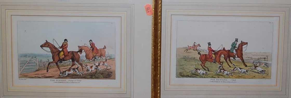 Henry Alken - set of four fox hunting prints, Published by Thomas Maclaine of the Haymarket 1824,