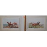 Henry Alken - set of four fox hunting prints, Published by Thomas Maclaine of the Haymarket 1824,