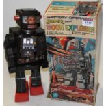 An original boxed battery operated Super Moon Explorer Robot