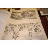 After Alvaro Cunhal - Desenhos da Prisao, folio of unframed lithographs, each 48 x 34cm