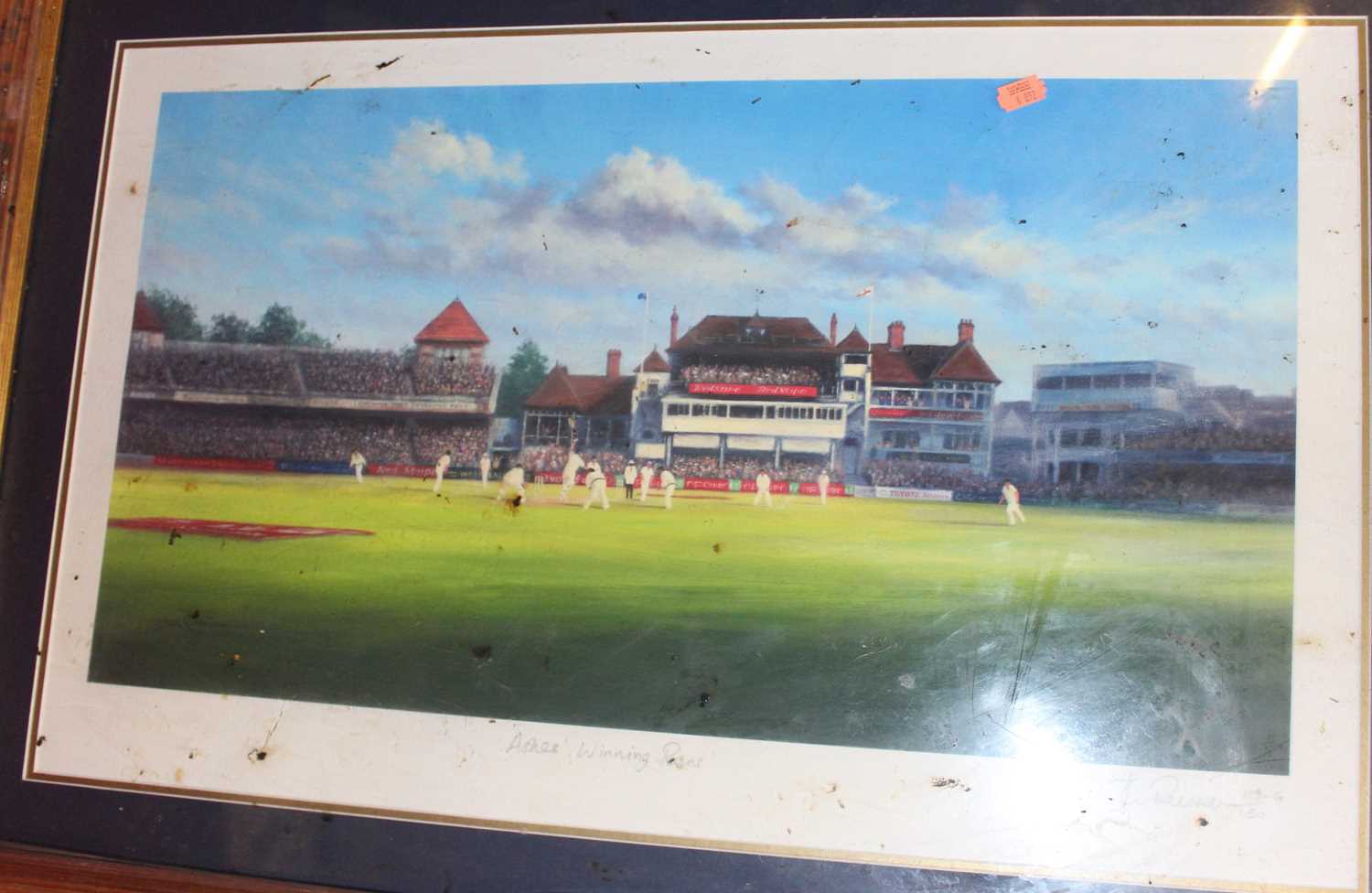 Cricket interest - to include signed photographs of England captains through the modern era together - Image 2 of 4