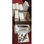 Two boxes containing a quantity of Atlas Editions diecast aeroplanes, to include Short Sterling MkI,