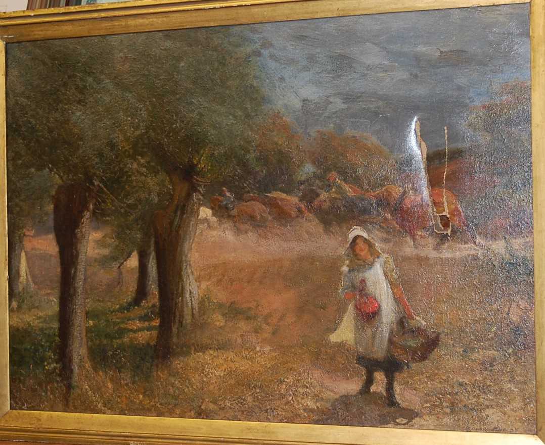 Edgar Bundy - Greenacres farm, oil on canvas, signed lower right, 50 x 70cm Probably painted by
