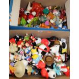 Two boxes containing a quantity of McDonald's toys, to include Snoopy, Beano etc