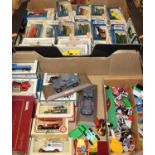 Two boxes of mixed modern diecast, to include a quantity of Lledo Days Gone and a quantity of