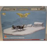 A Corgi Aviation Archive WWII in Winter diorama to include a J8A Gladiator