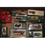 A box containing a quantity of Corgi Classics Eddie Stobart commercial vehicles