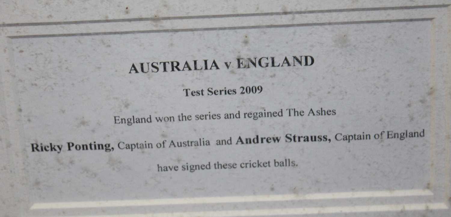 Cricket interest - two signed cricket balls, one signed by Ricky Ponting, and the other by Andrew - Image 2 of 2