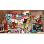 One box of mixed diecast including two Corgi Batmobiles, Corgi Toys, ice cream van, Corgi Toys