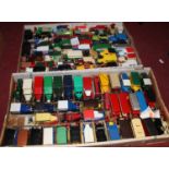 Two boxes of modern issue diecast, to include Lledo Days Gone, Matchbox Models of Yesteryear etc