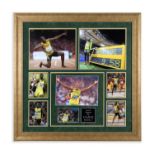 Usain Bolt Signed Photo Montage Usain Bolt is widely regarded as the greatest sprinter of all