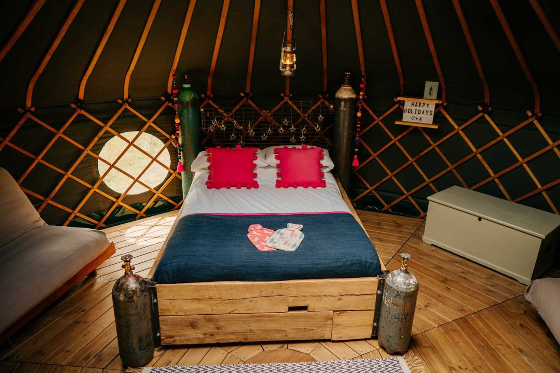 Glamping Experience for 2 nights for up to 4 guests with Suffolk Yurt Holidays Staying in one of our