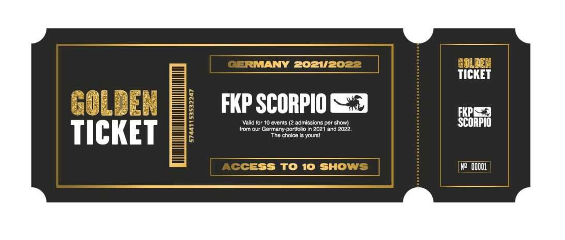 FKP Scorpio Golden Ticket for 2 People to 10 Shows in Germany 2021-2022 You can choose any shows - Image 7 of 7