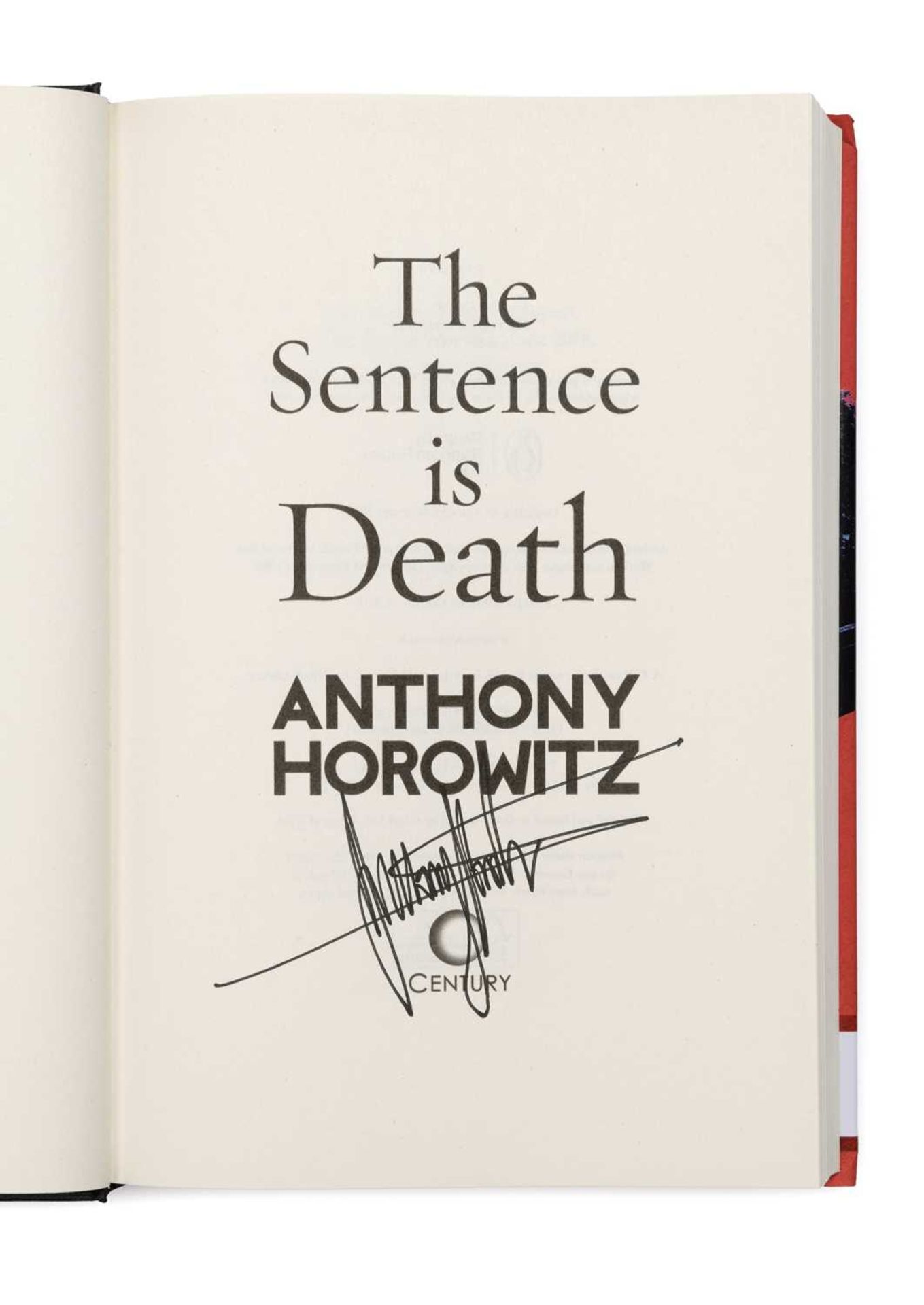 Signed Anthony Horowitz Bestselling Crime Novel The Sentence Is Death   New York Times-bestselling - Image 2 of 2