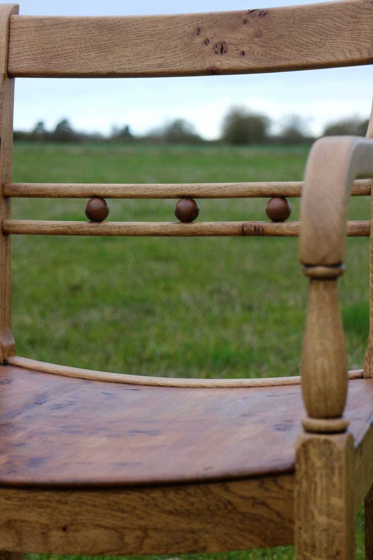 Otis Luxton Hand Crafted Suffolk Ball-Back Chair The ball-back chair is unique within traditional - Image 2 of 3