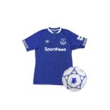 Everton FC Signed Ball and Football Shirt 2018/2019   A football and game shirt signed by 18 team