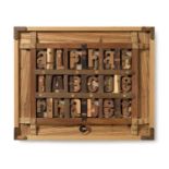 Robert Lee Alphabet Typeface 1991 Handcrafted Wooden Artwork A fabulously inventive artwork made out