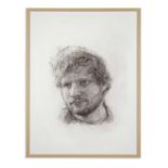 Colin Davidson Ed Sheeran Portrait Study 4. Signed by the Artist and Ed Sheeran A superbly sensitive