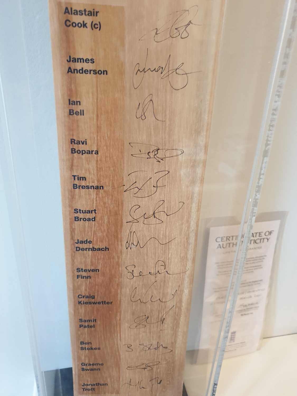 England v India NatWest ODI Series 2011 Cricket Bat Signed by the England Team The Cricket Bat is - Image 3 of 4