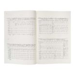 Facsimile of the Handwritten Full Musical Score for Perfect Symphony by Matthew Sheeran 2016, Signed