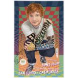 Signed Ed Sheeran Poster, Valley View Casino Center, San Diego, 6 August 2017 Ed Sheeran played to