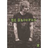 Personalised Signed Ed Sheeran Multiply Tour Programme 2015 and Divide Tour Poster 2019 for 4