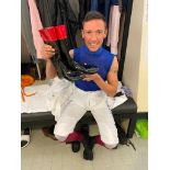 Signed Frankie Dettori MBE Riding Boots, Worn in the Historic King George VI Race at Ascot in 2020