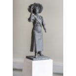 Sean Hedges-Quinn Bronze Maquette Sculpture of Alice Hawkins, English Suffragette Maquette of