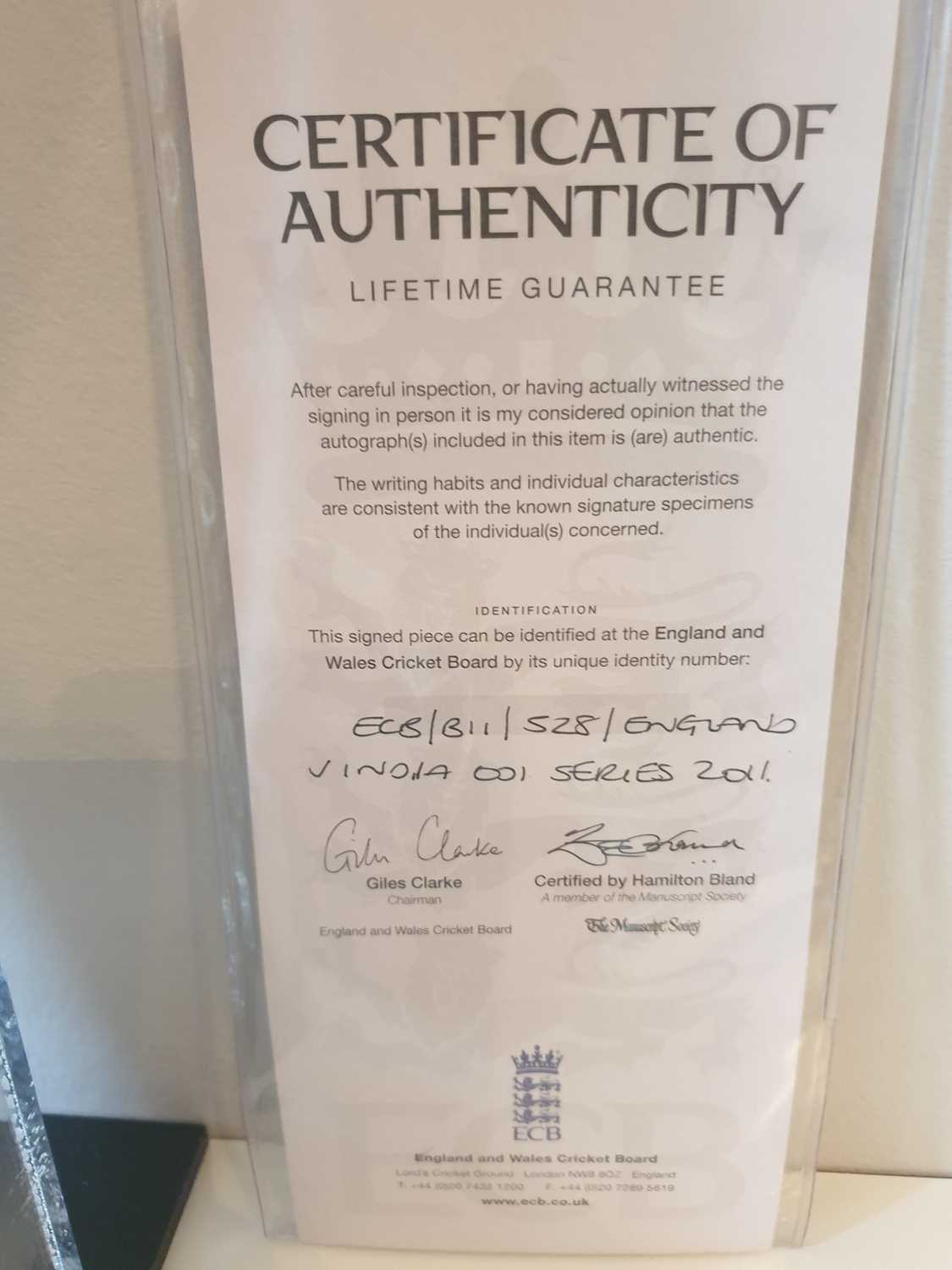 England v India NatWest ODI Series 2011 Cricket Bat Signed by the England Team The Cricket Bat is - Image 4 of 4