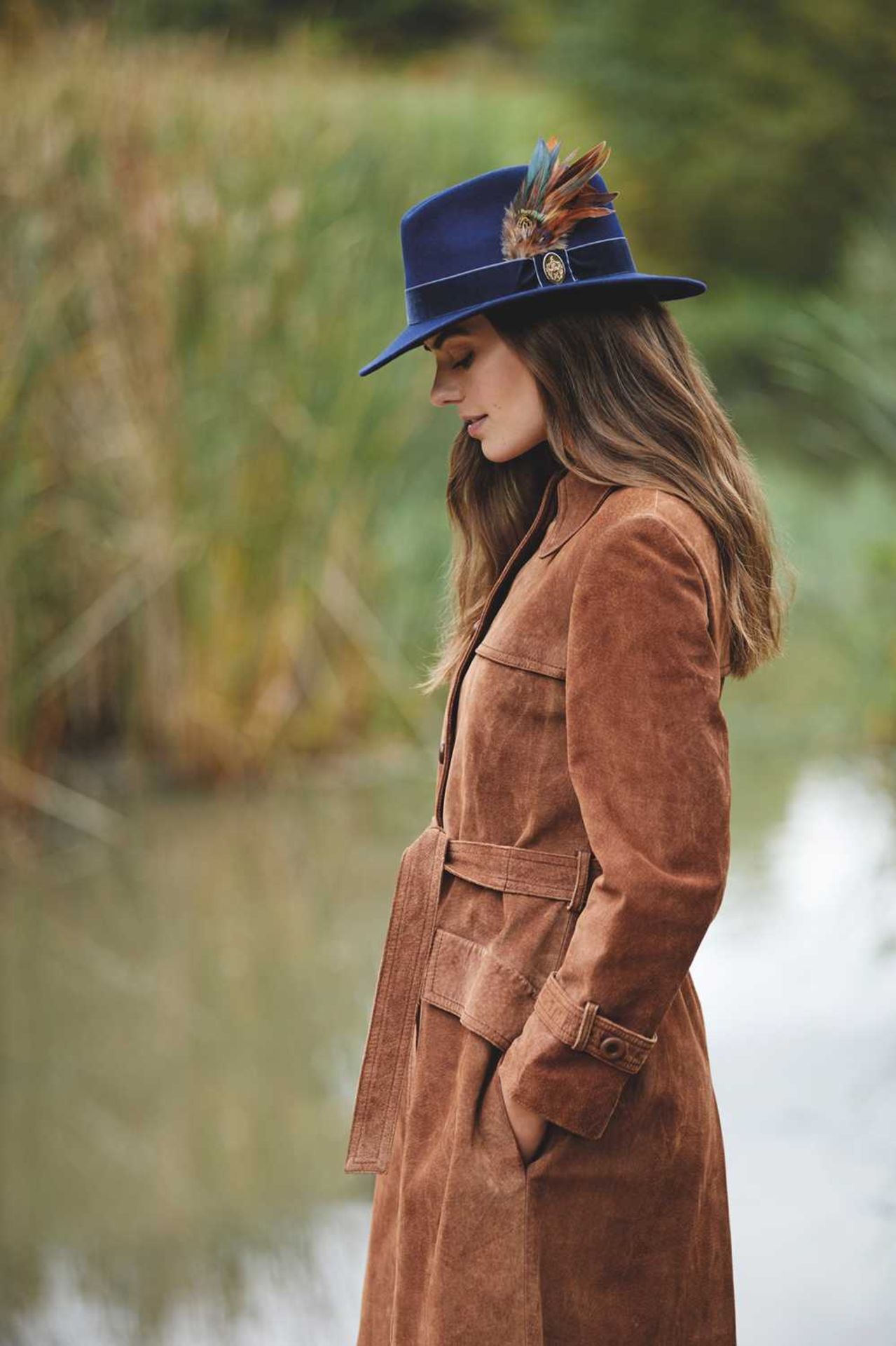 Hicks & Brown Fedora and Suede Clutch Bag from the Chelsworth Signature Collection  The Fedora is