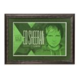 Signed Ed Sheeran Gig Poster, Target Center, Minneapolis, 2014 Ed Sheeran, aged 23, played to 9,