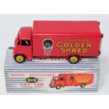A Dinky Toys No. 919 Golden Shred Robertsons delivery van comprising of red body with yellow