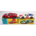 A Corgi Toys boxed racing car diecast group to include a No. 314 Ferrai Berlinetta 250 Le Mans