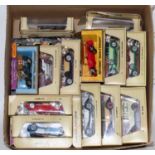 One tray containing a quantity of various Matchbox Models of Yesteryear, to include mainly cream