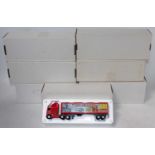 Seven boxed Matchbox Models of Yesteryear tractor unit and trailer group, all appear as issued,