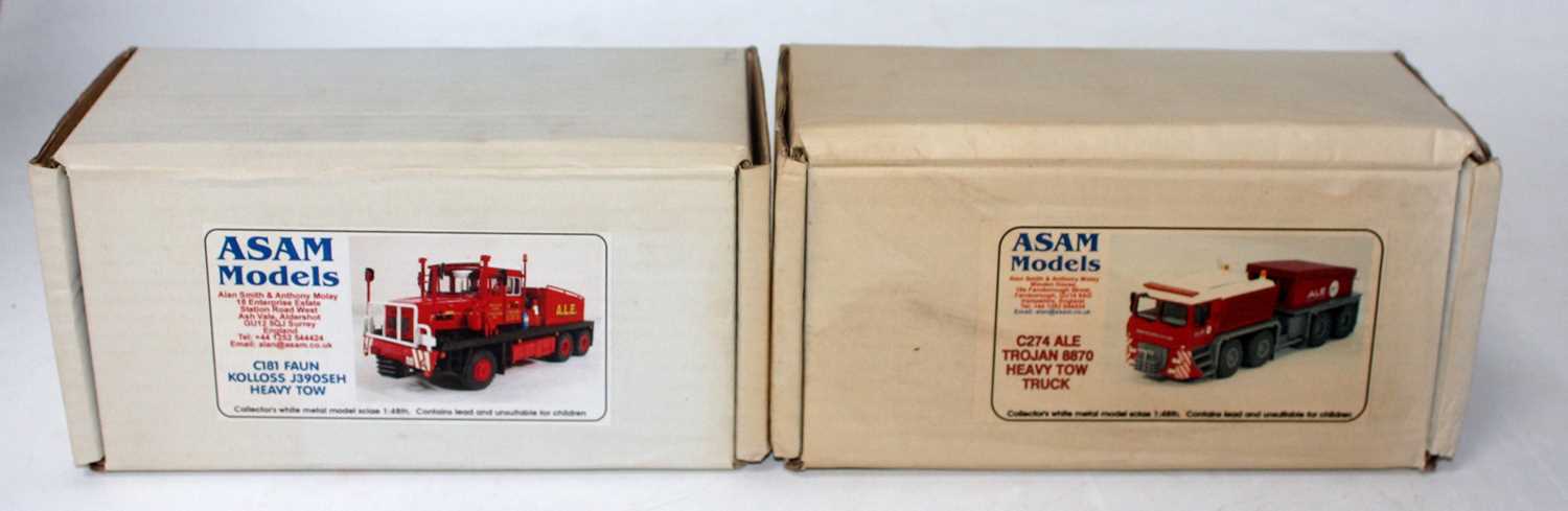 An Asam Models 1/48 scale model white metal ALE Commercial Vehicle kit group to include a C181