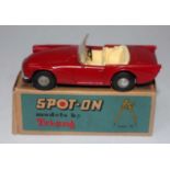 A Spot-On Models by Triang No. 215 Daimler SP250 V8 Sports Car comprising red body with cream