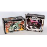 A Star Wars Palitoy and General Mills Products boxed vehicle group to include Slave One Boba Fett