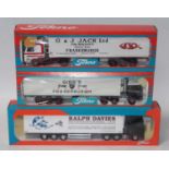 A Tekno 1/50 scale road transport diecast group, three boxed examples to include a Gibbs of