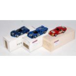 A K&R Replicas and Classic Cars by Grand Prix Models 1.43 scale white metal and resin race car group