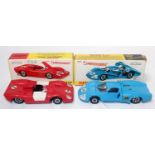 A Dinky Toys boxed racing car diecast group to include a No. 204 Ferrari 312P comprising of red