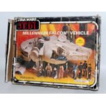 A Star Wars Return of the Jedi original boxed Millennium falcon housed in the original pictorial