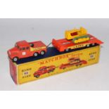 A Matchbox series King size gift set No. K8 Laing tractor unit, transporter and dozer load, housed