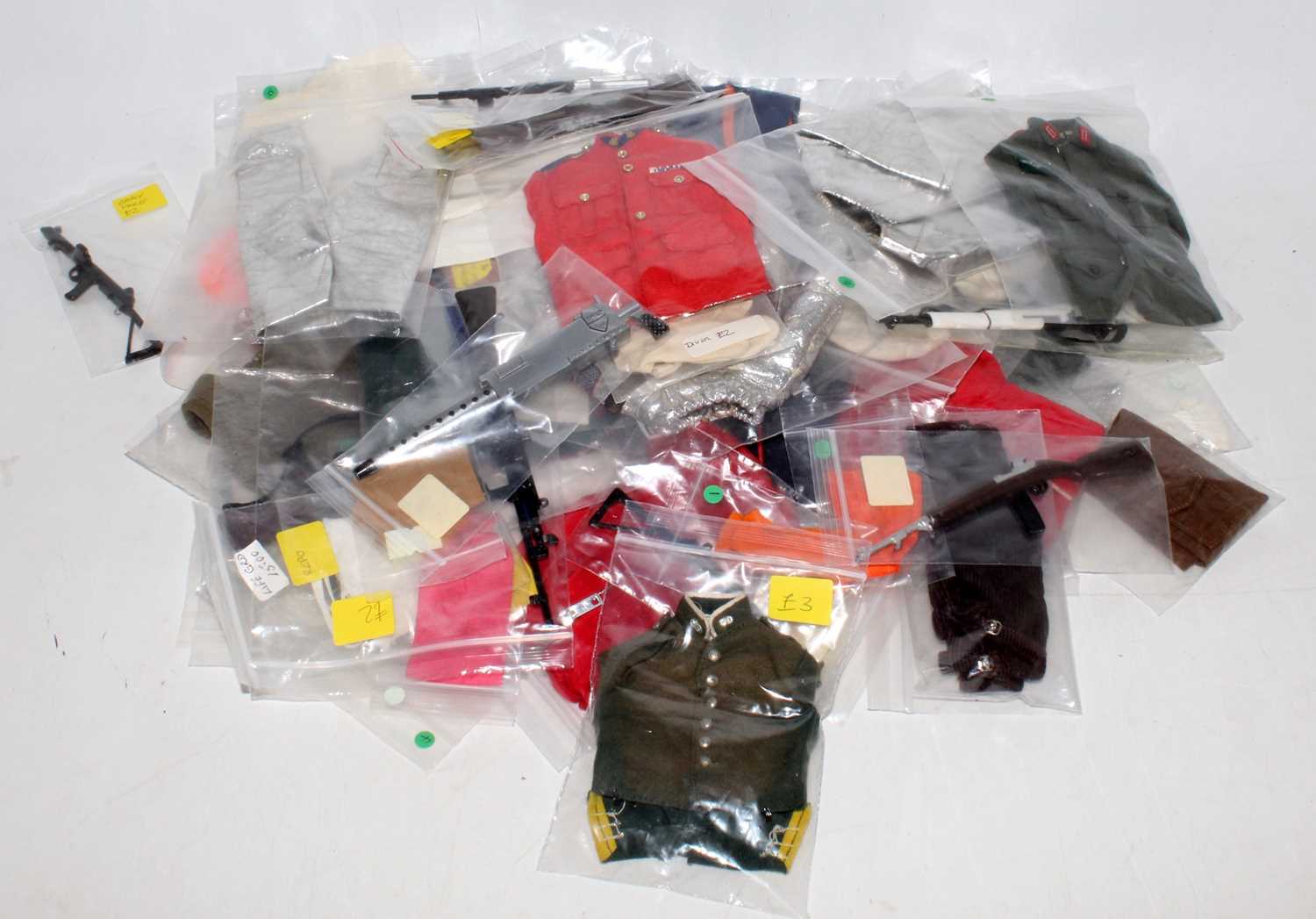 Three boxes containing a large quantity of various mixed loose Action Man accessories, to include - Image 2 of 2