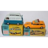 A Corgi Toys boxed diecast group to include a No. 420 Ford Thames Airborne caravan, and a No. 439