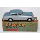 A Spot-On models by Triang No. 102 Bentley Saloon comprising of two tone light metallic blue and
