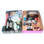 A quantity of various TV related diecast accessories to include a Micro Machines Star Wars