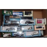 A collection of various Oxford diecast mixed scale vehicles and accessories all housed in the