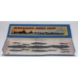 A Dinky Toys No. 50 Ships of the British Navy gift set comprising of 13 various diecast battleships,