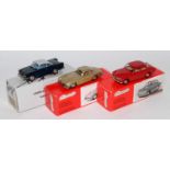Three various boxed Somerville Models and Pathfinder Models 1/43 scale white metal vehicles to